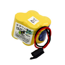 Battery Replacement for FANUC BR-2/3AGCT4A Black ConNector