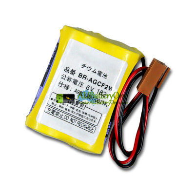 Battery Replacement for FANUC BR-AGCF2W A98L-0031-0011#L A06B-6093-K001 Brown ConNector