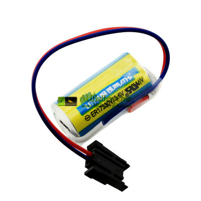 Battery Replacement for Mitsubishi ER17330V 3.6V A6BAT MR-BAT ER17/33